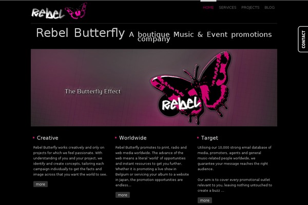 rebelbutterfly.co.uk site used Structure_theme_black