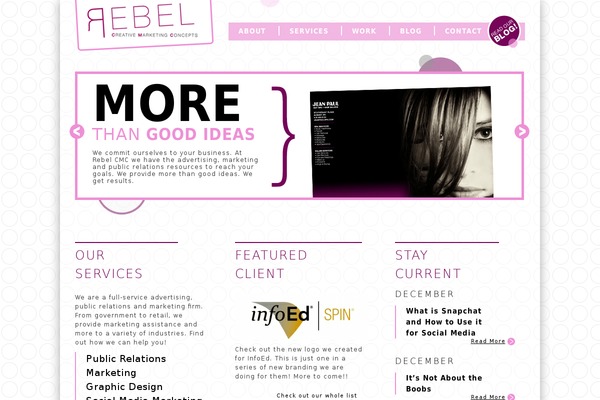 rebelcmc.com site used Rebel-wptheme
