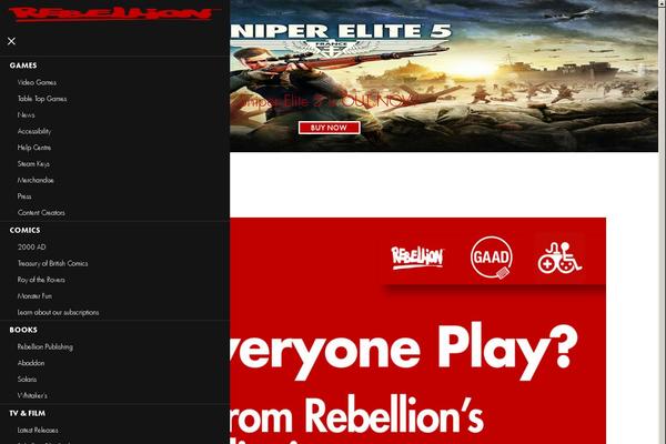 rebellion.com site used Rebellion