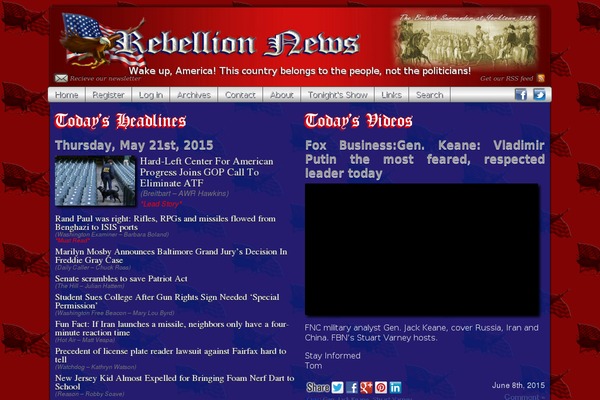 Rebellion theme site design template sample