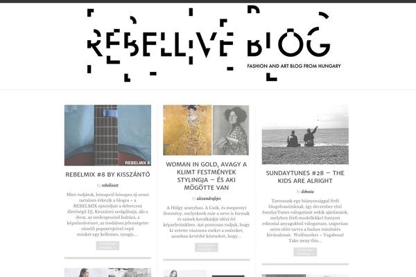 Blogoholic theme site design template sample