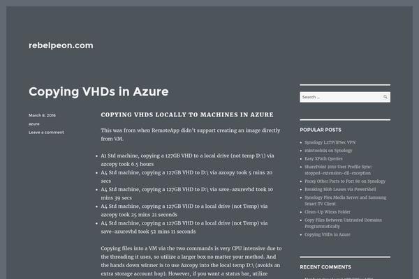 Twenty Sixteen theme site design template sample