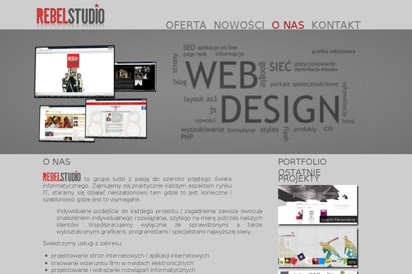 rebelstudio.pl site used Rebelstudio