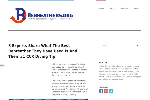 rebreathers.org site used Hustle