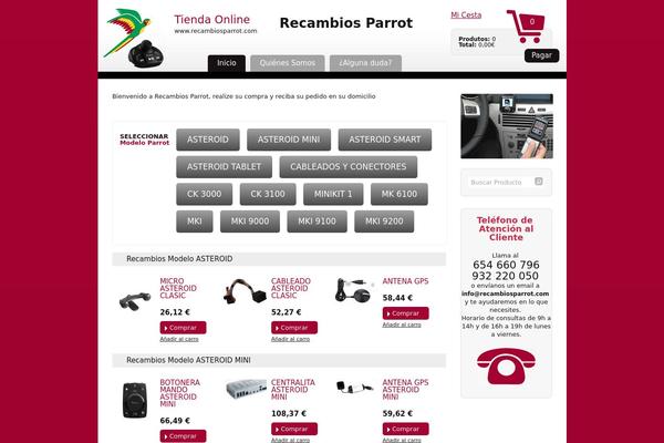 recambiosparrot.com site used Parrot