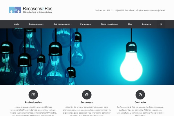 Vantage theme site design template sample