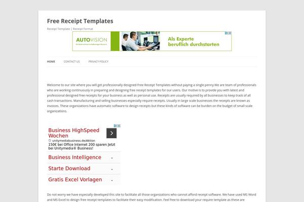 WordPress website example screenshot