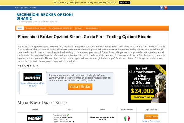 recensionibrokeropzionibinarie.com site used Opzioni-binarie