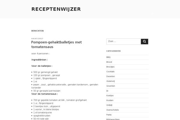 receptenwijzer.be site used Recipe_cooking