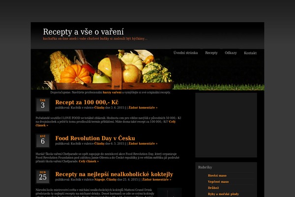 recepty-vareni.eu site used Vegetable