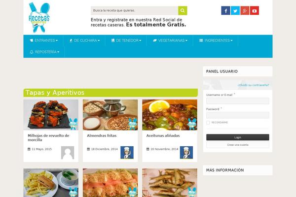 recetas-caseras.com site used Micocinacasera