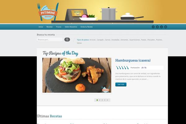 Food Recipes theme site design template sample