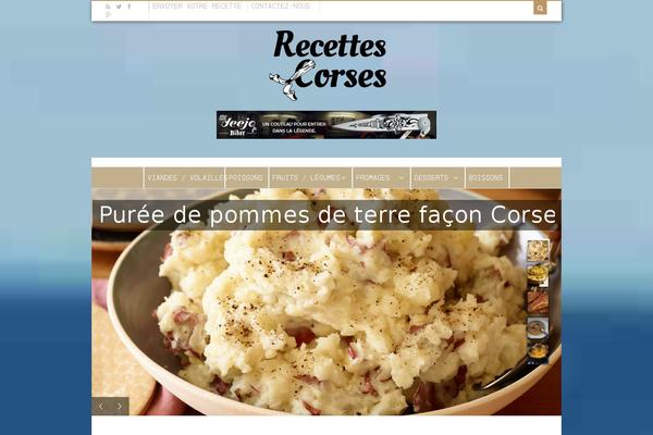 recettes-corses.fr site used Recettes-corses