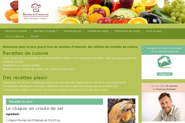 recettesdecuisine.net site used Recettes