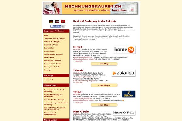 rechnungskauf24.ch site used Rechnungskauf