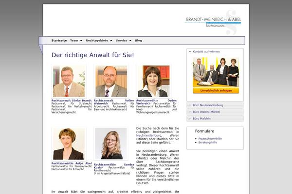 WordPress website example screenshot