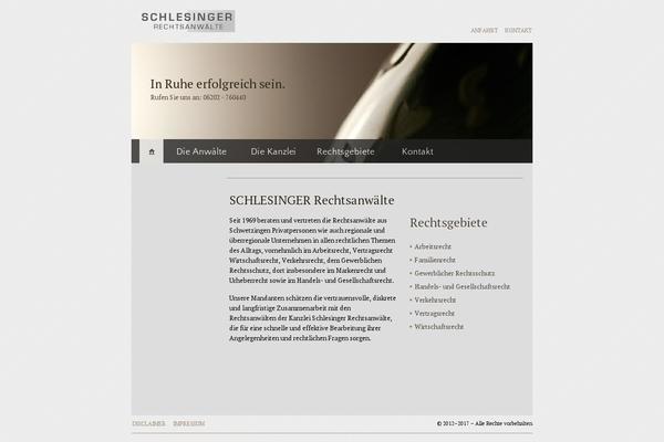 rechtsanwalt-schlesinger.de site used Schlesinger_theme