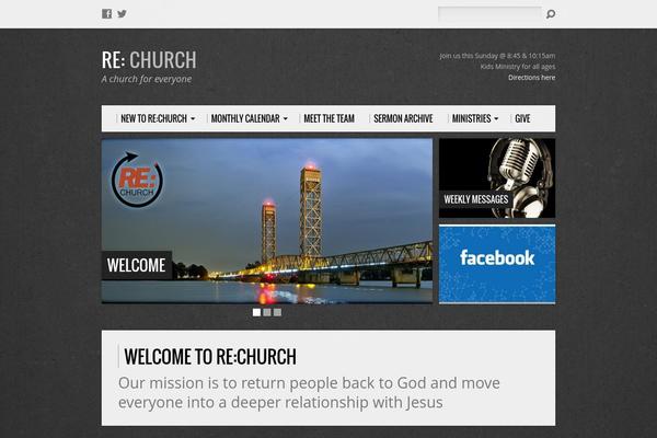 Resurrect theme site design template sample