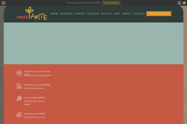 Recycle theme site design template sample
