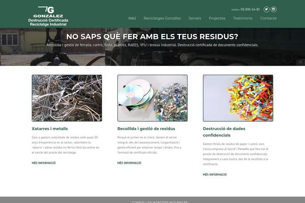 reciclatgesgonzalez.com site used Reciclatgesgonzalez