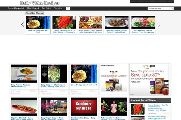 recipe-videos.com site used Covertvideopress