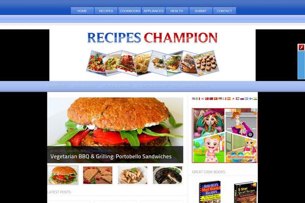 Foodpress theme site design template sample