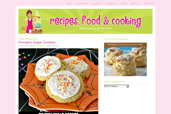 recipesfoodandcooking.com site used Foodie Pro