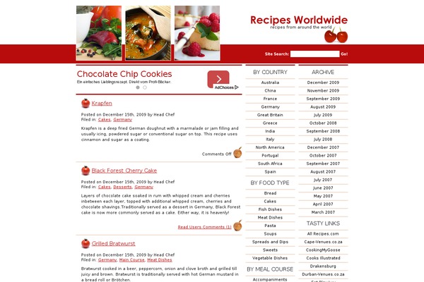 recipesworldwide.org site used Recipes2007