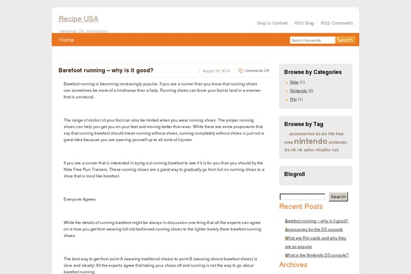 Love The Orange theme site design template sample