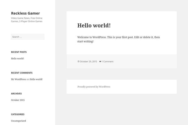 Twenty Fifteen theme site design template sample