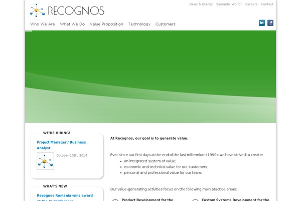 recognos.com site used Recognos