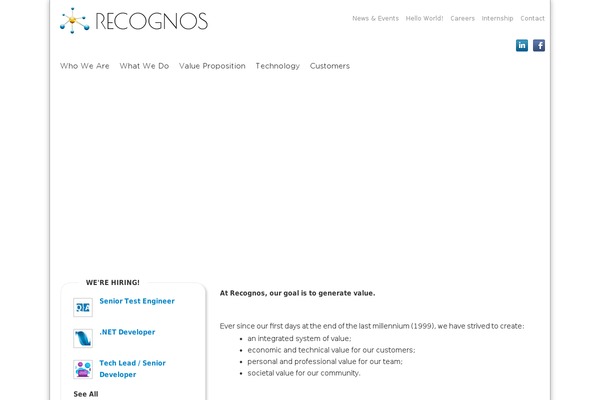 recognos.ro site used Recognos