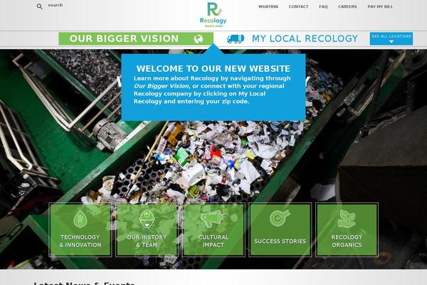 Recology theme site design template sample