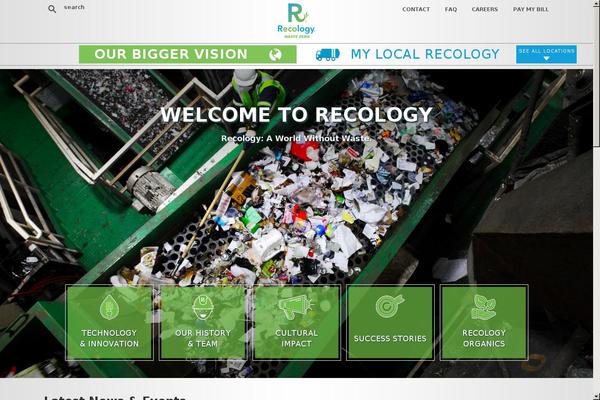 Recology theme site design template sample
