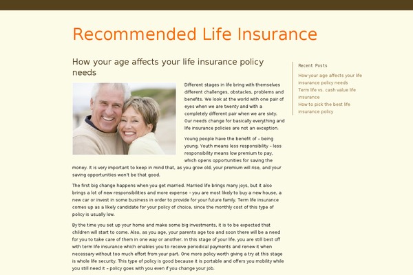 recommendedlifeinsurance.com site used San Fran