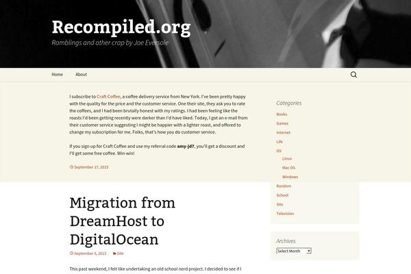 WordPress website example screenshot