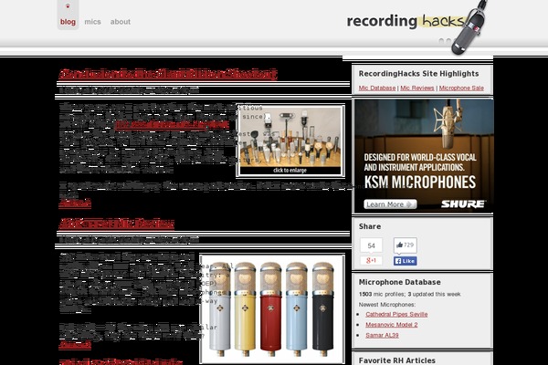 Record theme websites examples