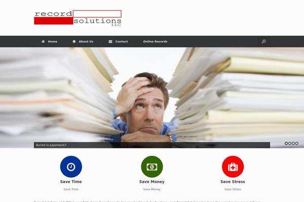 Vantage theme site design template sample