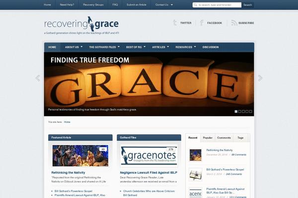 recoveringgrace.org site used Blogitty