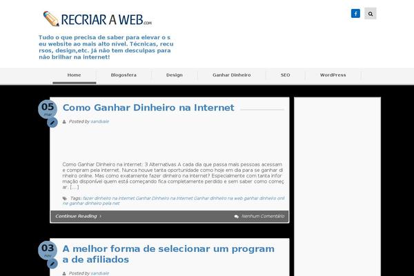recriaraweb.com site used Meteora-theme