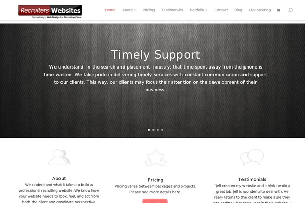 WordPress website example screenshot