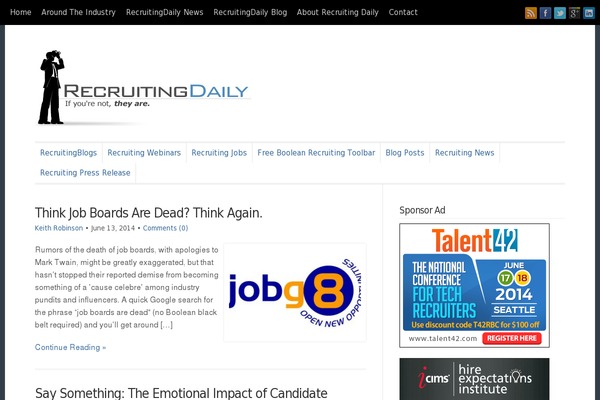 recruitingdaily.com site used Recruitingdaily