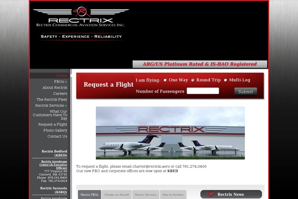 rectrix.aero site used Rectrix