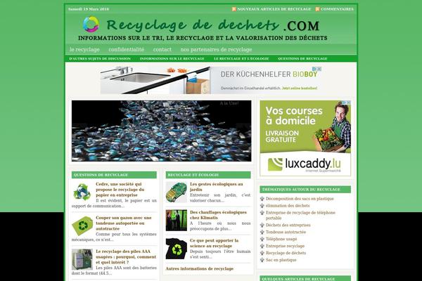 recyclage theme websites examples