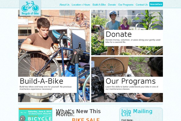 recycleabike.org site used Rab_theme