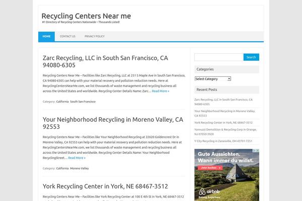 recyclingcentersnearme.com site used Iconic One