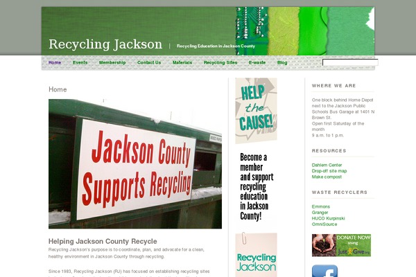 recyclingjackson.com site used Leafy