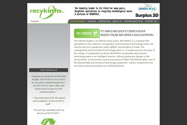 recykinfo.com site used Ew