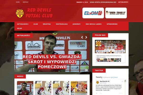 red-devils.pl site used Red-devils-themes