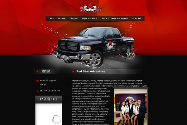 Redstar theme site design template sample